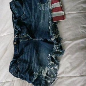 Kancan by Maurices 4th of July denim shorts